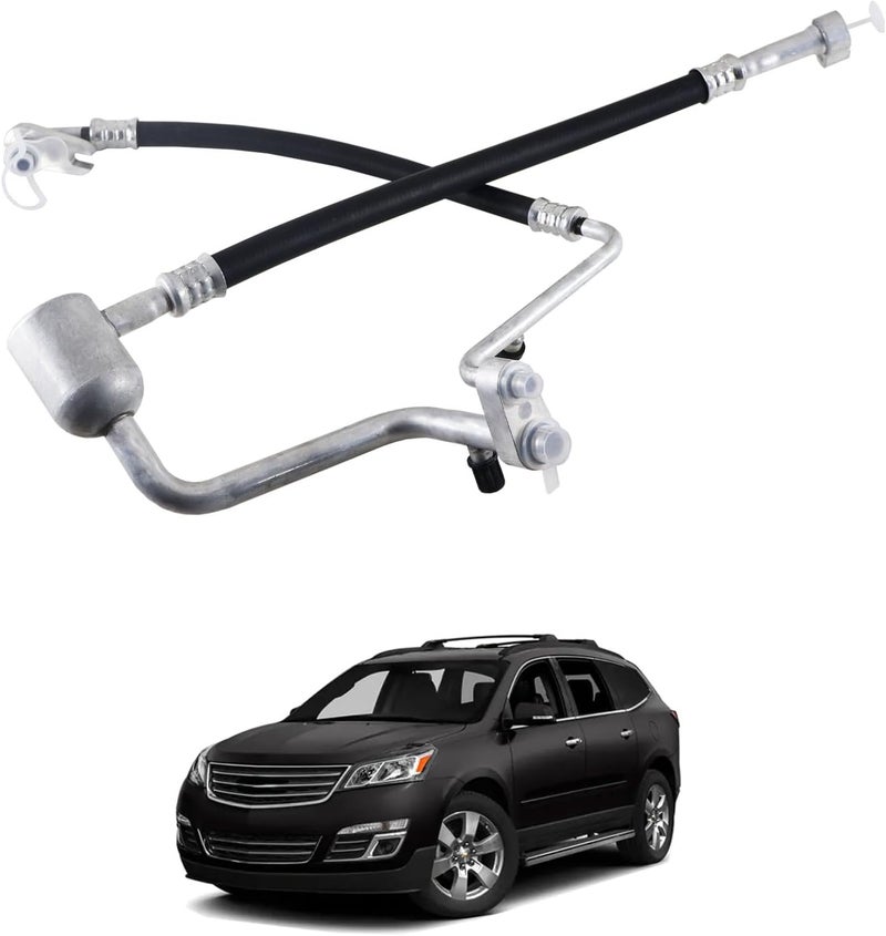 Eterpace A/C Refrigerant Discharge and Suction Hose Assembly, Compatible with Buick Enclave 2013-2017, Chevy Traverse 2013-2017, GMC Acadia 2013-2017 V6 3.6L, A/C Manifold Hose Assembly - Image 1